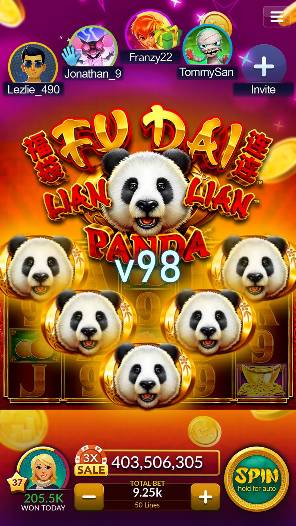 v98 Masuk